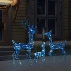 VidaXL Acrylic Reindeer Family Christmas Decoration 300 LED Blue -Deals Vidaxl Store image 3 329795