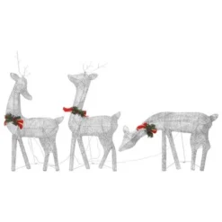 VidaXL Christmas Reindeer Family 270x7x90 Cm Silver Cold White Mesh 19 VidaXL Christmas Reindeer Family 270x7x90 Cm Silver Cold White Mesh -Deals Vidaxl Store image 3 342677