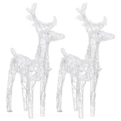 VidaXL Christmas Reindeers 2 Pcs Warm White 80 LEDs Acrylic 14 VidaXL Christmas Reindeers 2 Pcs Warm White 80 LEDs Acrylic -Deals Vidaxl Store image 3 342678