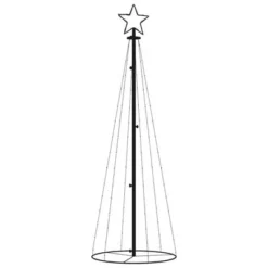 VidaXL Christmas Cone Tree Cold White 108 LEDs 70x180 Cm 16 VidaXL Christmas Cone Tree Cold White 108 LEDs 70x180 Cm -Deals Vidaxl Store image 3 343487