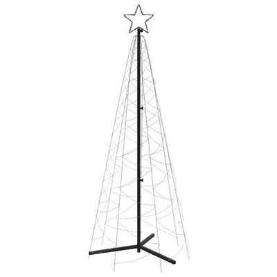VidaXL Christmas Cone Tree Colourful 200 LEDs 70x180 Cm 5 VidaXL Christmas Cone Tree Colourful 200 LEDs 70x180 Cm - Image 3