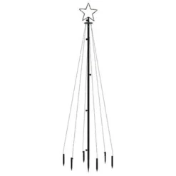 VidaXL Christmas Tree With Spike Cold White 108 LEDs 180 Cm -Deals Vidaxl Store image 3 343551