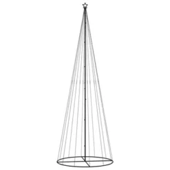 VidaXL Christmas Cone Tree Cold White 732 LEDs 160x500 Cm -Deals Vidaxl Store image 3 343701