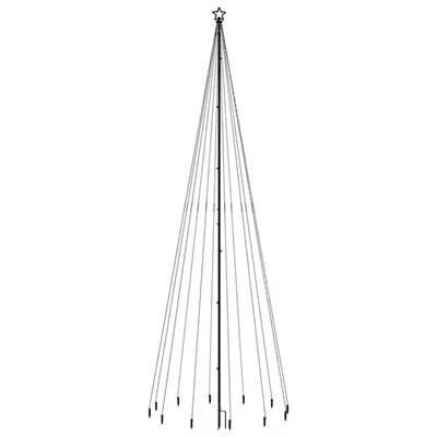 VidaXL Christmas Tree With Spike Warm White 732 LEDs 500 Cm 5 VidaXL Christmas Tree With Spike Warm White 732 LEDs 500 Cm - Image 3