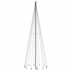 VidaXL Christmas Tree With Spike Blue 732 LEDs 500 Cm -Deals Vidaxl Store image 3 343743