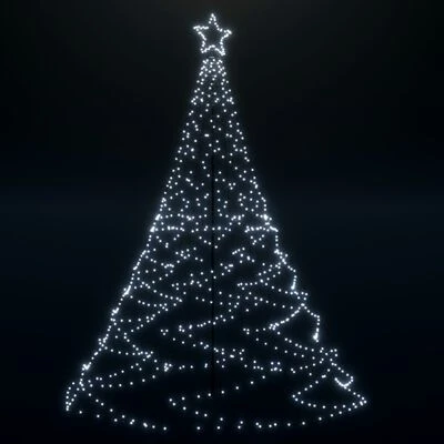 VidaXL Christmas Tree With Spike Cold White 1400 LEDs 500 Cm 5 VidaXL Christmas Tree With Spike Cold White 1400 LEDs 500 Cm - Image 3