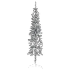 VidaXL Slim Artificial Half Christmas Tree With Stand Silver 120 Cm 17 VidaXL Slim Artificial Half Christmas Tree With Stand Silver 120 Cm -Deals Vidaxl Store image 3 344594
