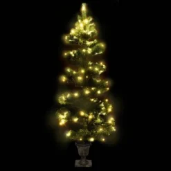 VidaXL Swirl Pre-lit Christmas Tree With Pot Green 120 Cm PVC -Deals Vidaxl Store image 3 344649