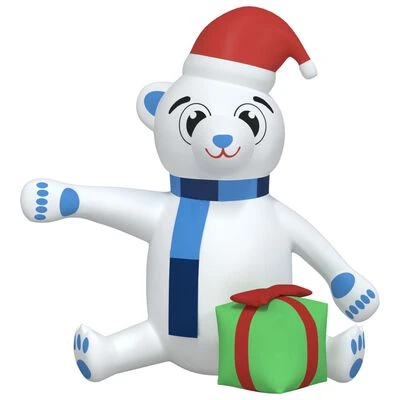 VidaXL Christmas Inflatable Teddy Bear LED 180 Cm 5 VidaXL Christmas Inflatable Teddy Bear LED 180 Cm - Image 3