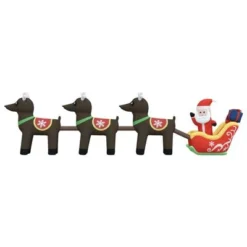 VidaXL Christmas Inflatable Santa And Reindeer Decoration LED 138 Cm -Deals Vidaxl Store image 3 345299