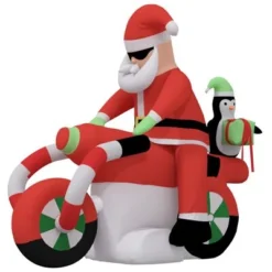 VidaXL Christmas Inflatable Santa On Motorcycle LED 158 Cm -Deals Vidaxl Store image 3 345305