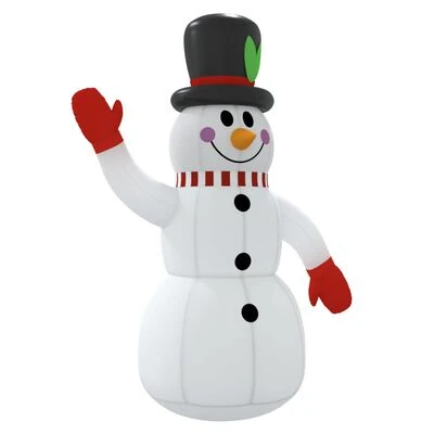 VidaXL Christmas Inflatable Snowman With LEDs 120 Cm 5 VidaXL Christmas Inflatable Snowman With LEDs 120 Cm - Image 3