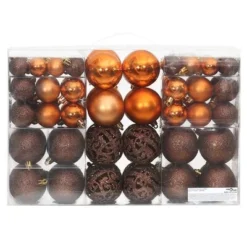 VidaXL Christmas Baubles 100 Pcs Brown 3 / 4 / 6 Cm -Deals Vidaxl Store image 3 356099