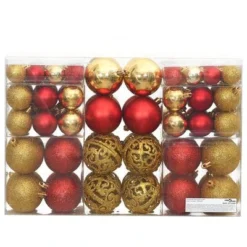 VidaXL Christmas Baubles 100 Pcs Gold And Wine Red 3 / 4 / 6 Cm -Deals Vidaxl Store image 3 356106