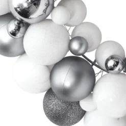 VidaXL Christmas Wreath White And Grey 45 Cm Polystyrene -Deals Vidaxl Store image 3 356124