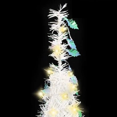 VidaXL Artificial Christmas Tree Pop-up 50 LEDs White 120 Cm 5 VidaXL Artificial Christmas Tree Pop-up 50 LEDs White 120 Cm - Image 3