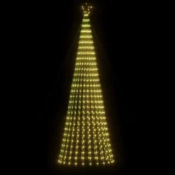 VidaXL Christmas Tree Light Cone 688 LEDs Warm White 300 Cm -Deals Vidaxl Store image 3 358159
