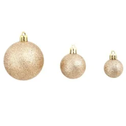 VidaXL 100 Piece Christmas Ball Set 3/4/6 Cm Rose/Gold -Deals Vidaxl Store image 4 245716