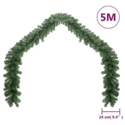 VidaXL Christmas Garland PVC 5 M -Deals Vidaxl Store image 4 246403