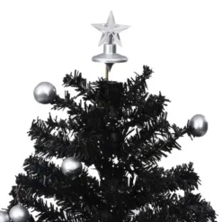 VidaXL Snowing Christmas Tree With Umbrella Base Black 75 Cm PVC -Deals Vidaxl Store image 4 289931