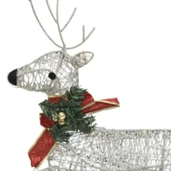 VidaXL Reindeer Sleigh Christmas Decoration 60 LEDs Outdoor Gold -Deals Vidaxl Store image 4 289977
