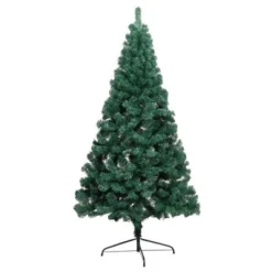 VidaXL Artificial Half Pre-lit Christmas Tree With Stand Green 120 Cm PVC -Deals Vidaxl Store image 4 3077391
