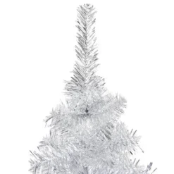VidaXL Artificial Pre-lit Christmas Tree With Stand Silver 120 Cm PET -Deals Vidaxl Store image 4 3077436