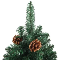 VidaXL Slim Pre-lit Christmas Tree With Ball Set Green 150 Cm PVC 24 VidaXL Slim Pre-lit Christmas Tree With Ball Set Green 150 Cm PVC -Deals Vidaxl Store image 4 3077908