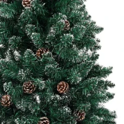 VidaXL Slim Christmas Tree With Real Wood And White Snow Green 150 Cm 12 VidaXL Slim Christmas Tree With Real Wood And White Snow Green 150 Cm -Deals Vidaxl Store image 4 320960