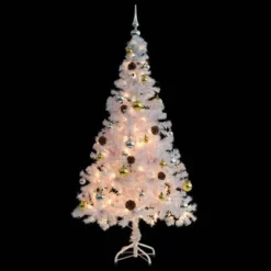 VidaXL Artificial Pre-lit Christmas Tree With Baubles White 150 Cm 14 VidaXL Artificial Pre-lit Christmas Tree With Baubles White 150 Cm -Deals Vidaxl Store image 4 321502