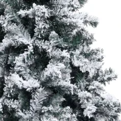 VidaXL Artificial Christmas Tree With Flocked Snow Green 120 Cm PVC -Deals Vidaxl Store image 4 328481