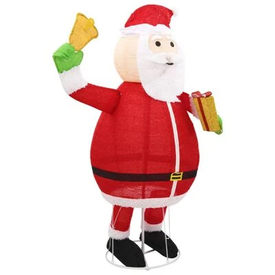 VidaXL Decorative Christmas Santa Claus Figure LED Luxury Fabric 180 Cm 6 VidaXL Decorative Christmas Santa Claus Figure LED Luxury Fabric 180 Cm - Image 4