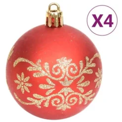 VidaXL 70 Piece Christmas Bauble Set Gold And Red -Deals Vidaxl Store image 4 330088