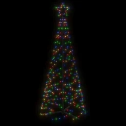 VidaXL Christmas Cone Tree Colourful 200 LEDs 70x180 Cm 18 VidaXL Christmas Cone Tree Colourful 200 LEDs 70x180 Cm -Deals Vidaxl Store image 4 343504