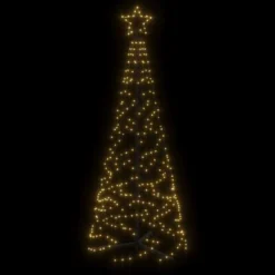 VidaXL Christmas Cone Tree Warm White 200 LEDs 70x180 Cm -Deals Vidaxl Store image 4 343505