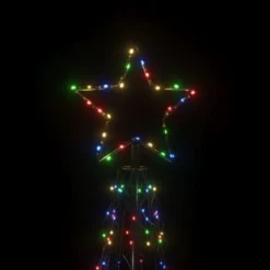 VidaXL Christmas Cone Tree Colourful 500 LEDs 100x300 Cm -Deals Vidaxl Store image 4 343710
