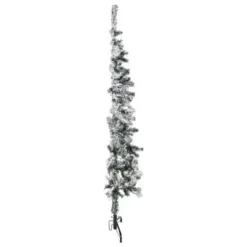 VidaXL Slim Artificial Half Christmas Tree With Flocked Snow 120 Cm -Deals Vidaxl Store image 4 344604
