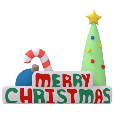 VidaXL Inflatable "Merry Christmas" Decoration LED 197 Cm 6 VidaXL Inflatable "Merry Christmas" Decoration LED 197 Cm - Image 4