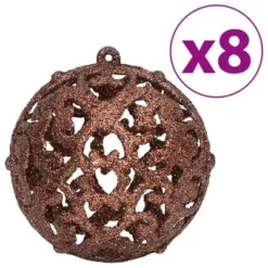 VidaXL Christmas Baubles 100 Pcs Brown 3 / 4 / 6 Cm -Deals Vidaxl Store image 4 356099