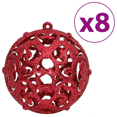 VidaXL Christmas Baubles 100 Pcs Wine Red 3 / 4 / 6 Cm 6 VidaXL Christmas Baubles 100 Pcs Wine Red 3 / 4 / 6 Cm - Image 4
