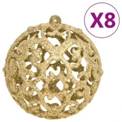 VidaXL 111 Piece Christmas Bauble Set Gold Polystyrene -Deals Vidaxl Store image 4 356109
