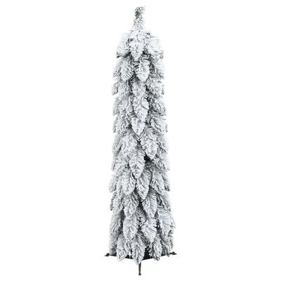 VidaXL Artificial Pre-lit Christmas Tree With 30 LEDs And Flocked Snow 60 Cm 6 VidaXL Artificial Pre-lit Christmas Tree With 30 LEDs And Flocked Snow 60 Cm - Image 4