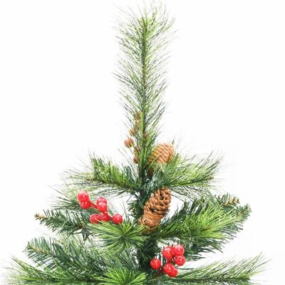VidaXL Artificial Hinged Christmas Tree With Cones And Berries 120 Cm 6 VidaXL Artificial Hinged Christmas Tree With Cones And Berries 120 Cm - Image 4