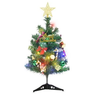 VidaXL Mini Artificial Pre-lit Christmas Tree With 20 LEDs Green 45 Cm 6 VidaXL Mini Artificial Pre-lit Christmas Tree With 20 LEDs Green 45 Cm - Image 4