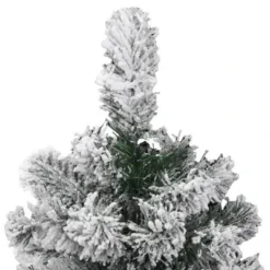 VidaXL Artificial Hinged Christmas Tree With Flocked Snow 120 Cm -Deals Vidaxl Store image 4 358379