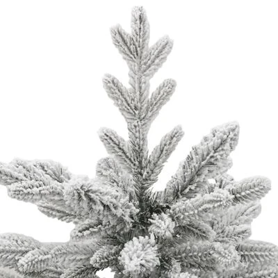 VidaXL Artificial Hinged Christmas Tree With Flocked Snow 150 Cm 6 VidaXL Artificial Hinged Christmas Tree With Flocked Snow 150 Cm - Image 4