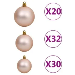 VidaXL Artificial Pre-lit Christmas Tree With Ball Set LEDs 400 Cm White 22 VidaXL Artificial Pre-lit Christmas Tree With Ball Set LEDs 400 Cm White -Deals Vidaxl Store image 5 3077839