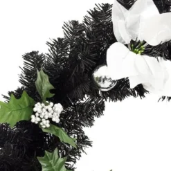 VidaXL Christmas Garland With LED Lights Black 2,7 M PVC -Deals Vidaxl Store image 5 320973