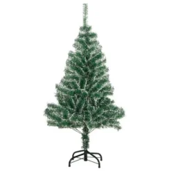 VidaXL Artificial Christmas Tree 150 LEDs&Ball Set&Flocked Snow 120 Cm -Deals Vidaxl Store image 5 3210099