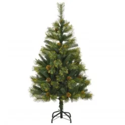 VidaXL Artificial Hinged Christmas Tree 150 LEDs & Ball Set 120 Cm -Deals Vidaxl Store image 5 3210197